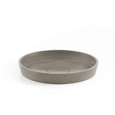 Afbeelding van Ecopots onderschotel rond 15 cm taupe