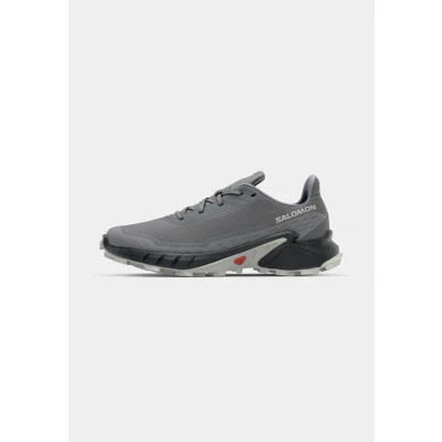 Afbeelding van Salomon Alphacross 5 Trail hardloopschoenen, Heren, Maat: 41 1/3, Pewter/black/ghost gray Textiel/ synthetisch