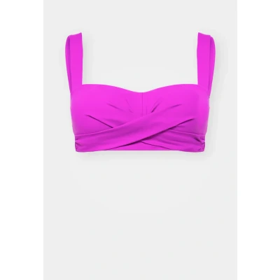 Afbeelding van Lascana Bandeau Bikinitop, Dames, Maat: 42xE, Berry