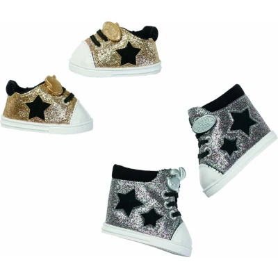 Afbeelding van Zapf Creation Baby Born Trendy Sneakers zilver of goud 1 paar assorti uitgeleverd