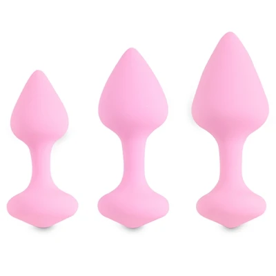 Afbeelding van Roze Buttplug Set 3 Stuks Bibi