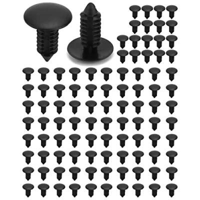 Afbeelding van QWORK® 100 stuks kunststof bevestigingsclips autopanelen clips klinknagels 8 mm gatdiameter