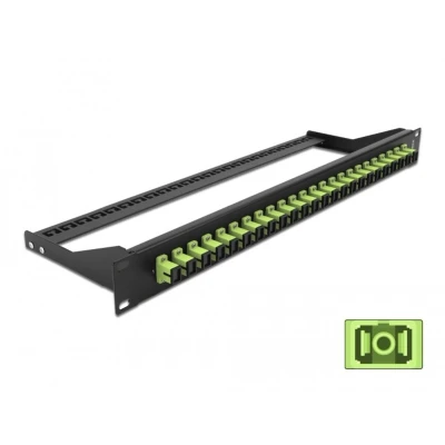 Afbeelding van Delock 19″ LWL Patchpanel 24 Port SC Simplex lindgrün