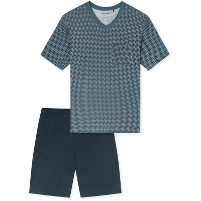 Afbeelding van Schiesser Comfort Nightwear Pyjama 181161 Graphit Maat XL
