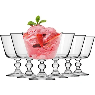 Afbeelding van KROSNO Sundae Glazen kom Gerechten voor Desserts, Ijs, Geleien Set van 6 380 ML Krista Collectie Perfect Thuis, Restaurants en Feesten Vaatwasser Bestendig