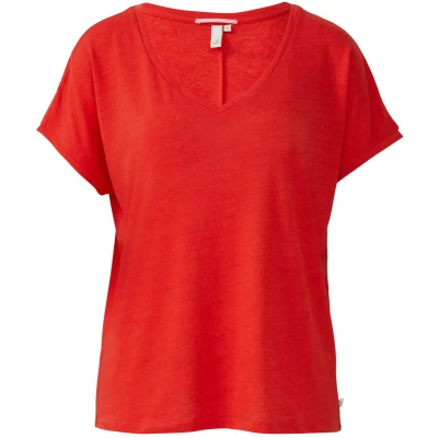 Afbeelding van Q/S designed by T shirt Maat XXL Vrouwen 4121 LILAC/PINK polyester