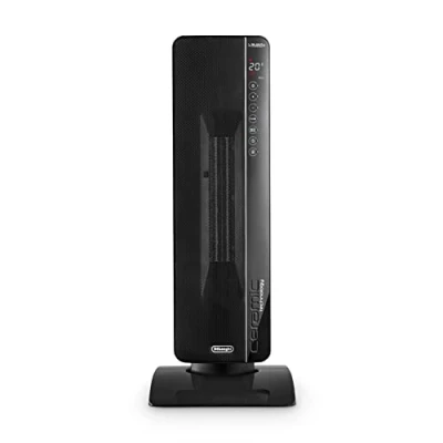 Afbeelding van De&#039;Longhi TCH8993ER.BC Keramische Kachel, met 3 Verwarmingsstanden, Silent Technology, Draaibare Basis, 24u Timer, Zwart