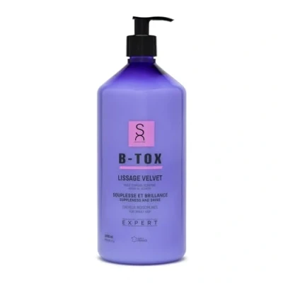 Afbeelding van Sacha Care Expert Lissage Velvet B tox met arganolie en keratine voor glad, zijdezacht gemakkelijk kambaar haar, 1000 ml