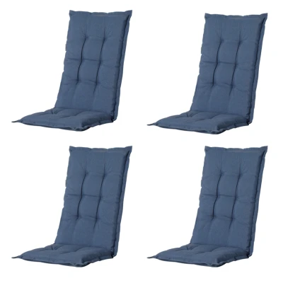 Afbeelding van Madison Kussen lage rug Panama safier blue 105x50 Blauw 4 Stuks