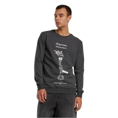 Afbeelding van Mister Tee Depresso Crewneck sweater S Grijs