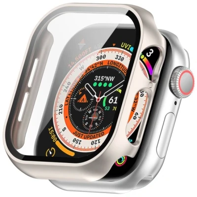 Afbeelding van Apple Watch Hard Case Waterproof Starlight / sterrenlicht Geschikt voor 46mm