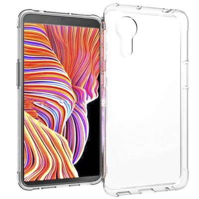 Afbeelding van Samsung Galaxy Xcover 5 Hoesje Siliconen en TPU (zacht) Accezz Softcase/Backcover Transparant Telefoonhoesje
