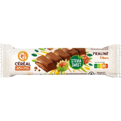 Afbeelding van Cereal Chocolade Reep Praline Stevia, 42 gram