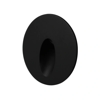 Afbeelding van Yphix Led Wandlamp Mala Rond Zwart 3w 3000k Ip54 LEDdirect.nl