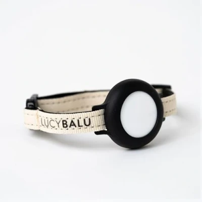Afbeelding van LucyBalu® DORI Airtag Kattenhalsband van nylon Halsband Kat Katten met Veiligheidssluiting GPS Zand