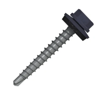 Afbeelding van Boorschroeven met 14mm ring 4,8x35 RAL 7024 grafietgrijs 100 stuks