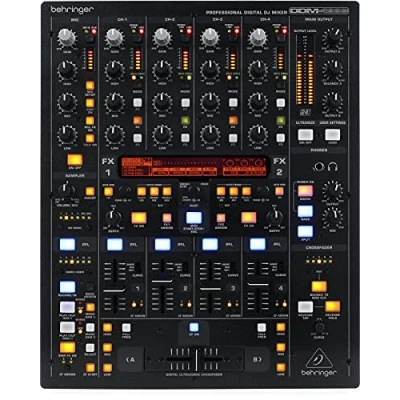 Afbeelding van Behringer DDM4000 Ultimate 5 kanaals digitale DJ mixer met sampler, 4 FX secties, dubbele BPM tellers en MIDI