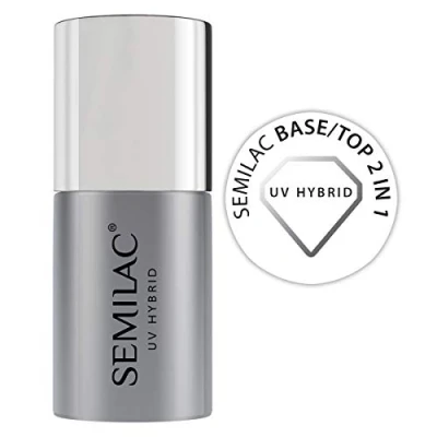 Afbeelding van Semilac BASE top 2IN1 FOR UV GEL Polishes Nagellak: coat, Maat: 7 ml,