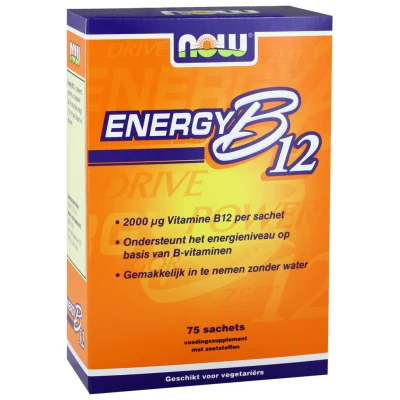 Afbeelding van NOW Energy B12 2000 mcg 75 sachets