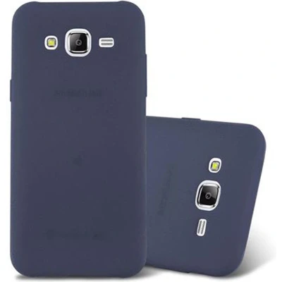 Afbeelding van Cadorabo Hoesje geschikt voor Samsung Galaxy J5 2015 in FROST DONKER BLAUW Beschermhoes gemaakt van flexibel TPU silicone Case Cover