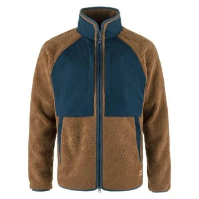 Afbeelding van Fjällräven Vardag PILE Jacket Fleecejas, Heren, Maat: Small, Chestnut/navy