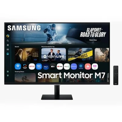 Afbeelding van Samsung S32FM700UU LED monitor Energielabel F (A G) 81.3 cm (32 inch) 3840 x 2160 Pixel 16:9 4 ms HDMI, USB A 2.0, C, WiFi, Bluetooth VA