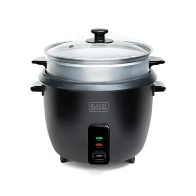 Afbeelding van rijstkoker Black &amp; Decker BXRC1800E Zwart 1,8 L