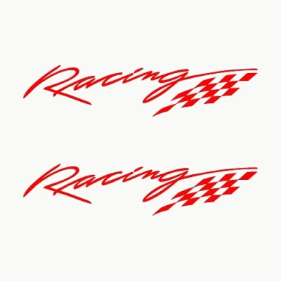 Afbeelding van Autodomy Stickers Racing Sport Tuning JDM OEM 2 stuks voor auto (rood)