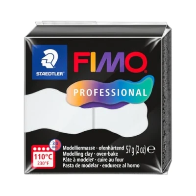 Afbeelding van STAEDTLER 8040 0 ST, modelleermassa Fimo Prof 57g wit, standaard