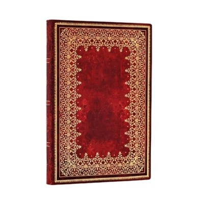 Afbeelding van Old Leather Collection Paperblanks Foiled Softcover Flexis Mini Lined Elastic Band 208 Pg 80 GSM