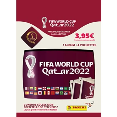 Afbeelding van Kaartpakket 1 album + 4 PANINI kaartenhoezen Wereldbeker 2022