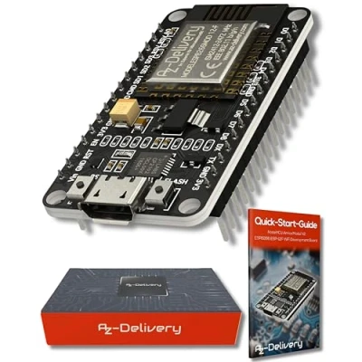 Afbeelding van AZDelivery NodeMCU Amica Modul V2 ESP8266 ESP 12E Wifi Development Board met CP2102 compatibel Arduino Inclusief E Book!