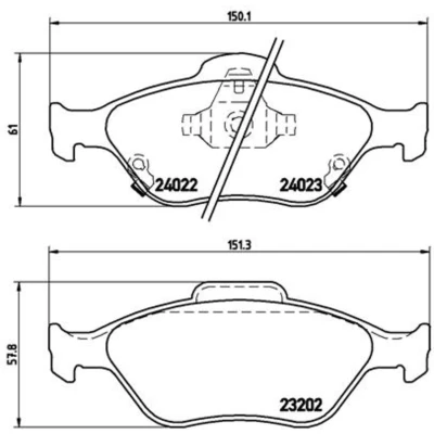 Afbeelding van Brembo Remblokset P 83 085