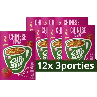 Afbeelding van 12x Unox Cup a Soup Chinese Tomaat 3 x 175 ml