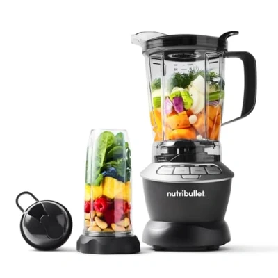 Afbeelding van Nutribullet Blender van volledige grootte, elektrische blender, multifunctionele slijpmachine, professionele 1000 watt vermogen, BPA vrije beker 1,6 l