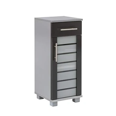 Afbeelding van Schildmeyer Onderkast Nikosia Breedte 30 cm, met glasdeur, 1 lade, mdf fronten, metalen grepen