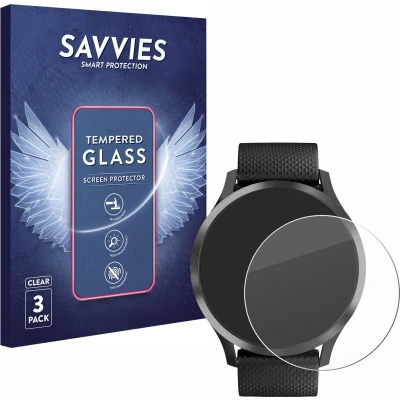 Afbeelding van Savvies Glas Screenprotector voor Garmin vivomove HR Gehard Beschermglas 9H (3 Stuks)
