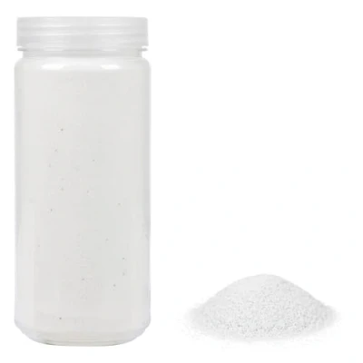 Afbeelding van HEKU Hoogwaardig wit decoratief zand (ca. 750 g), fijne korrel (0,1 0,5 mm), hersluitbare doos, veelzijdig voor decoratie en knutselwerk,