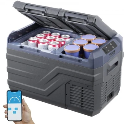 Afbeelding van VEVOR draagbare koelkast met vriesvak auto 25L Dual Zone 60W koelbox