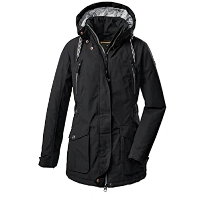 Afbeelding van G.I.G.A. DX dames Casual functioneel jack met afritsbare capuchon GW 62 WMN JCKT, Zwart, 34, 38725 000