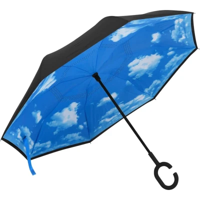 Afbeelding van vidaXL Paraplu C handgreep 108 cm zwart