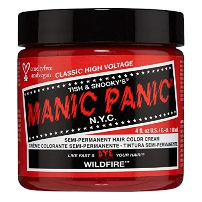 Afbeelding van Manic Panic Wildfire Classic Crème, veganistische en diervriendelijke semi permanente rode haarverf, 118 ml