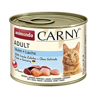 Afbeelding van Animonda Carny Kip + Zalm Adult 6 x 200 gram ( katten natvoer )