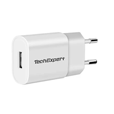 Afbeelding van Oplader naar USB, wit, compatibel met iPhone 5 5S 5C SE, 6 6S 6Plus 6SPlus, 4 4S, 3GS/3G, iPod Touch, Galaxy S 1 tot 7, Note