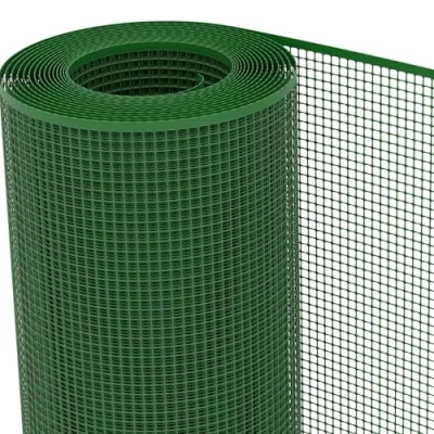 Afbeelding van TENAX Beschermingsnet van kunststof, Quadra 10, groen, 1,00 x 5 m, multifunctioneel net met vierkante mazen om balkons, omheiningen en leuningen te beschermen