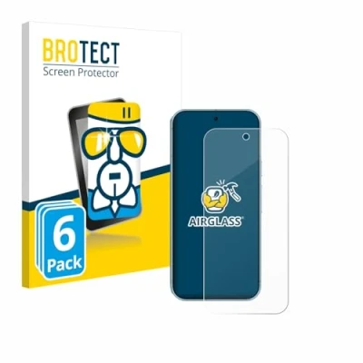 Afbeelding van BROTECT Screenprotector voor Google Pixel 9 Pro Folie Beschermfolie Beschermglas transparant (6 Stuks)