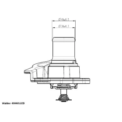 Afbeelding van Wahler Thermostaat 410937.82D