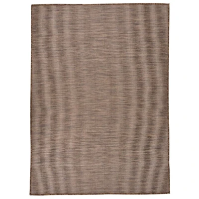 Afbeelding van Buitenkleed platgeweven 200x280 cm bruin
