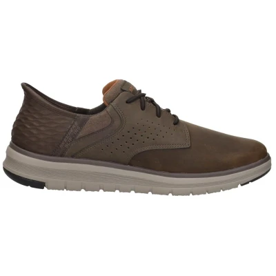 Afbeelding van Skechers Orell Yates Veterschoenen Laag Donkerbruin Maat 39.5