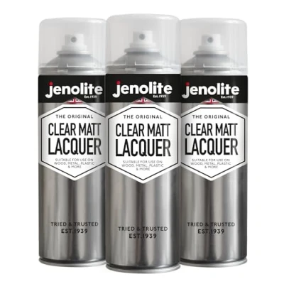 Afbeelding van JENOLITE Heldere matte lak Kristalheldere afwerking Verbetert en beschermt het oppervlak lakwerk tegen corrosie UV schade met niet vergelende sealer 3 x 500 ml